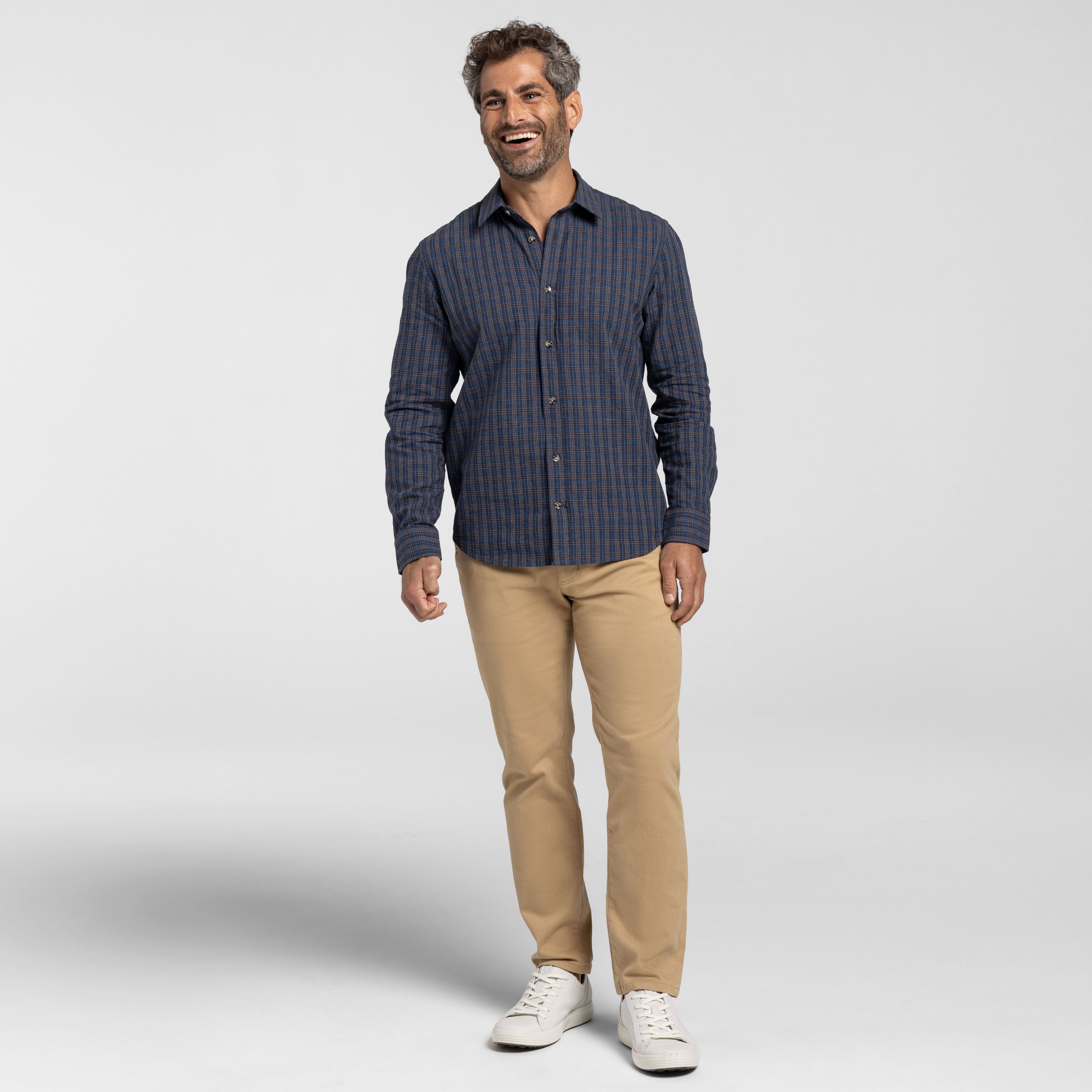 Buxton Blue Linen Shirt