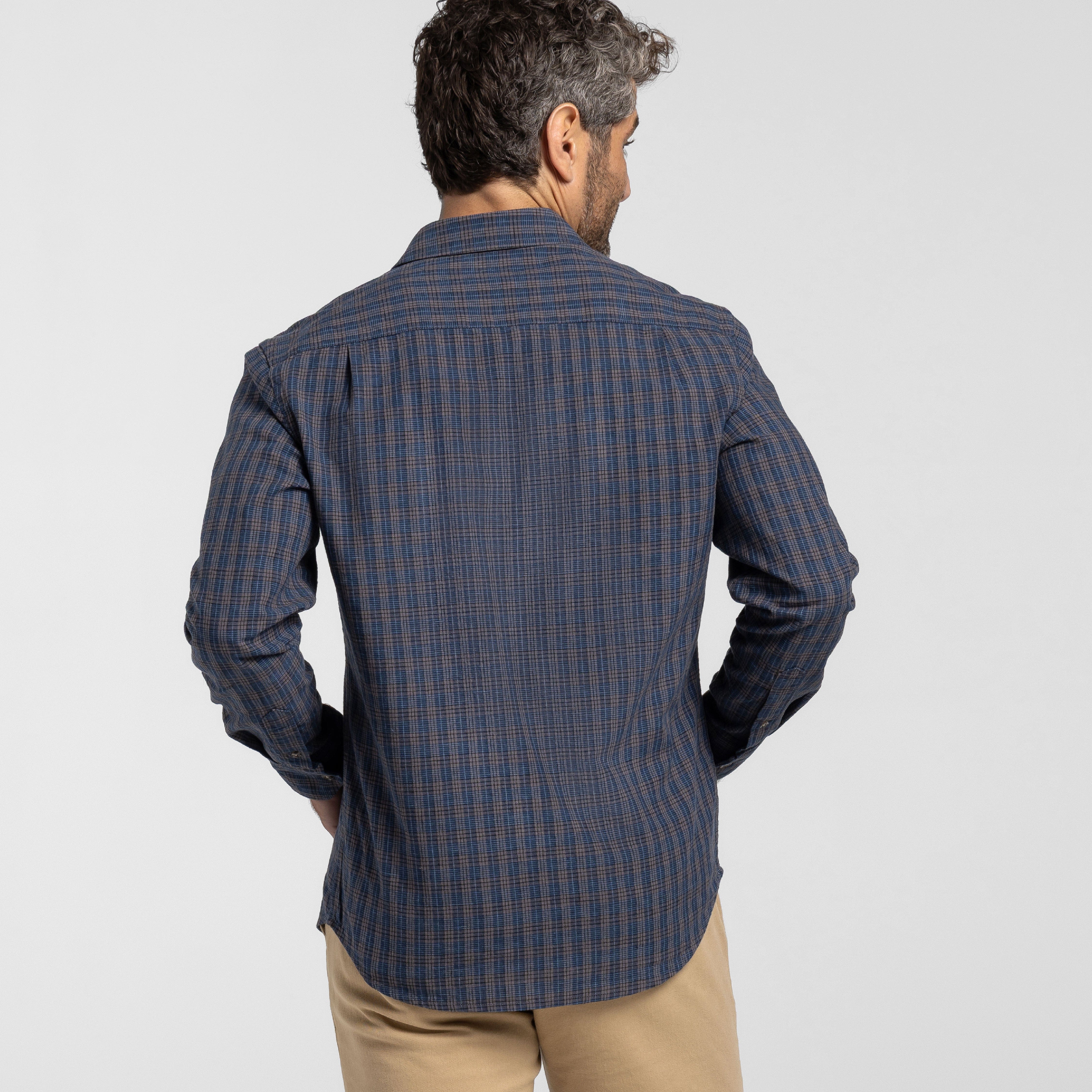 Buxton Blue Linen Shirt