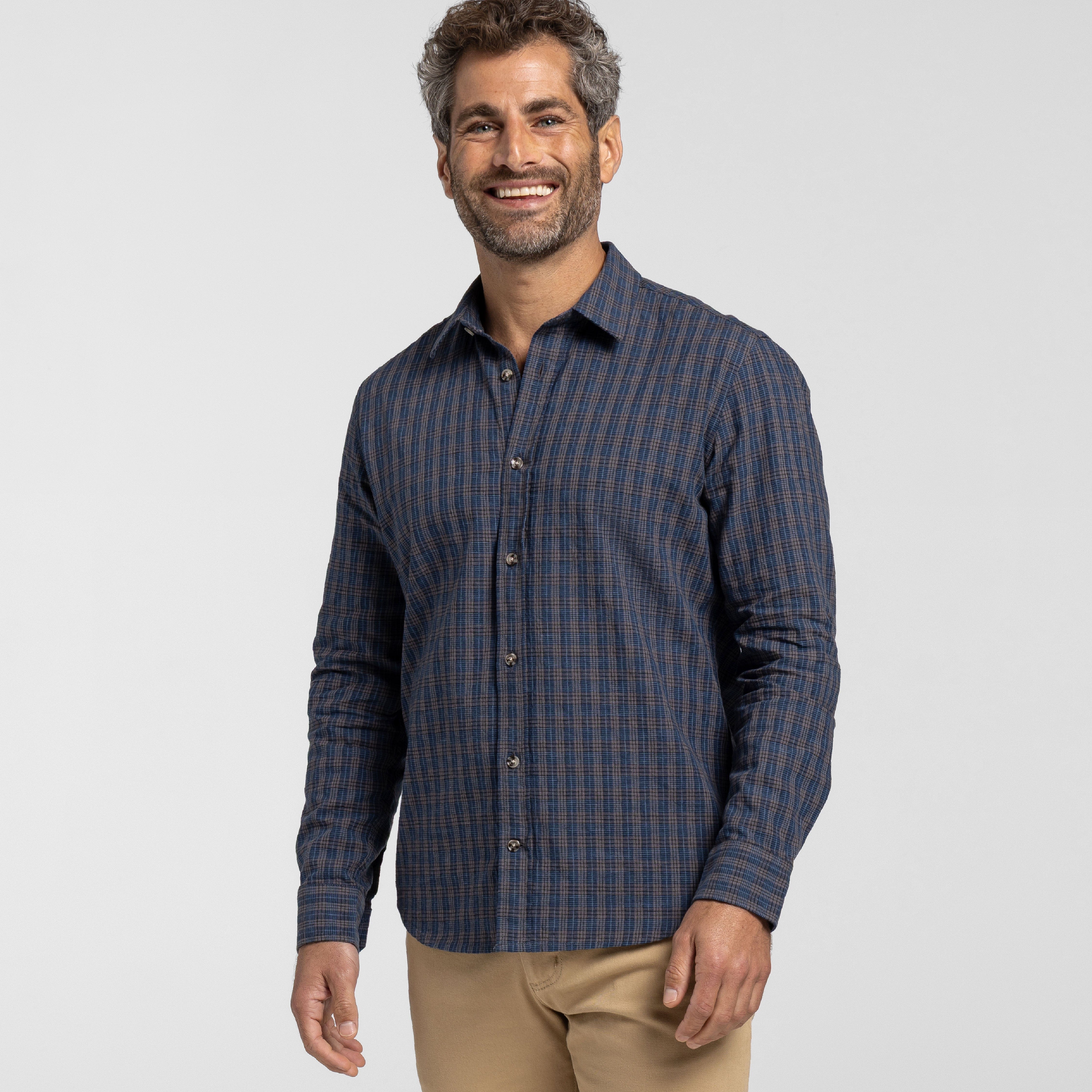 Buxton Blue Linen Shirt