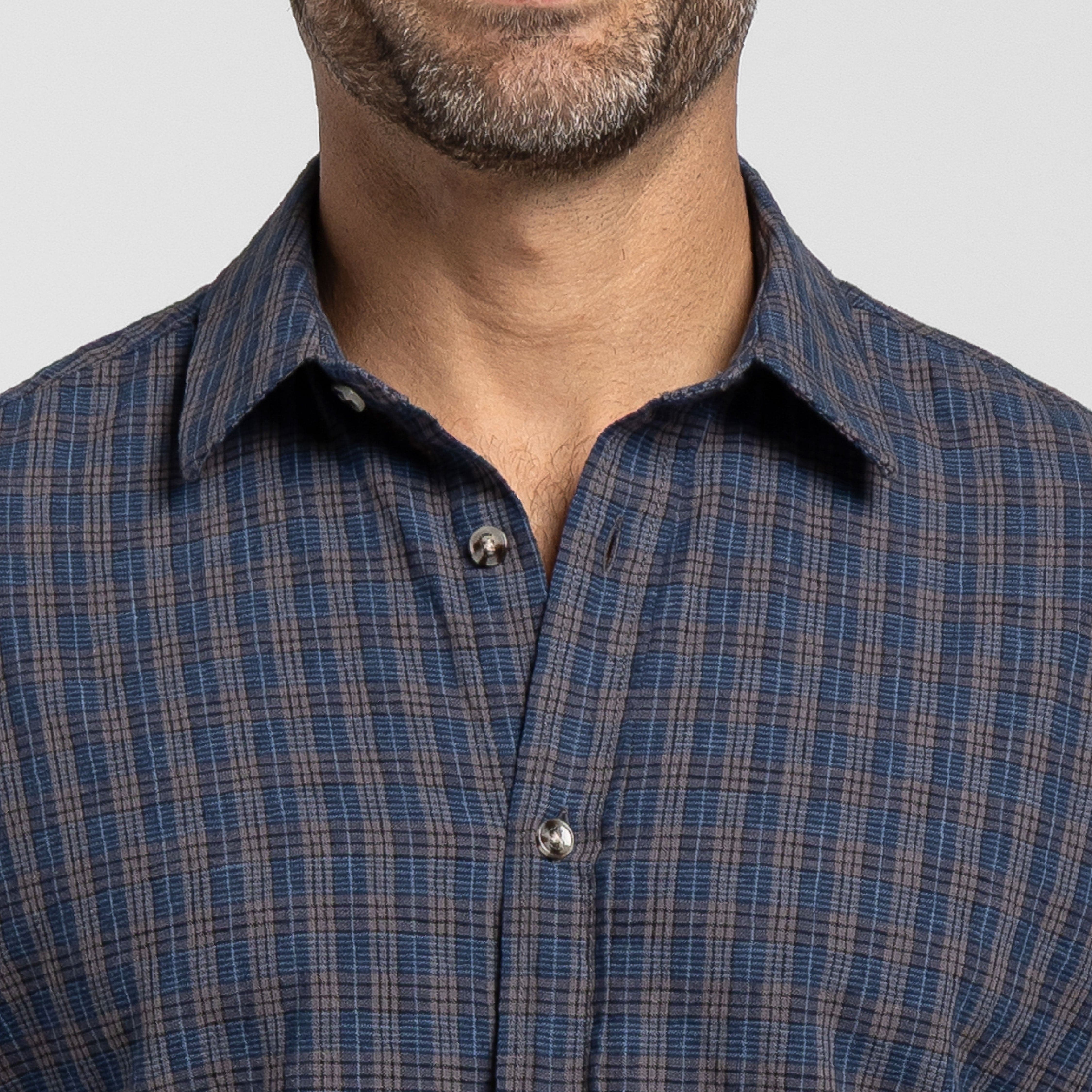 Buxton Blue Linen Shirt
