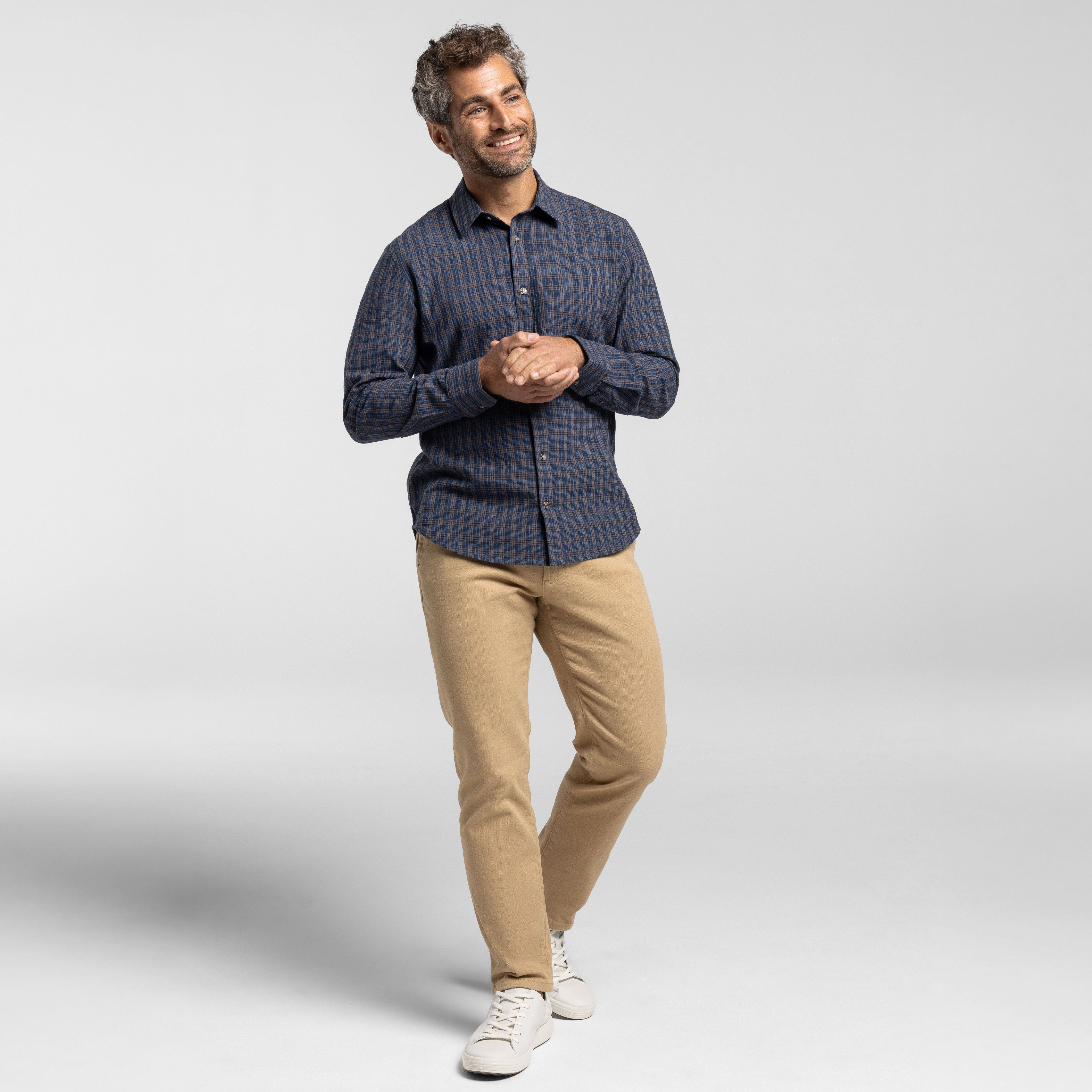 Buxton Blue Linen Shirt